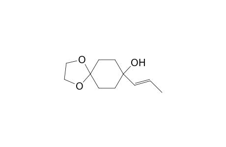 ((E)-8-Propenyl)-1,4-dioxa-spiro[4.5]decan-8-ol