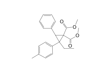 Cyclopropane-1,1-dicarboxylic acid, 2-ethyl-2-(4-methylphenyl)-3-phenyl-, dimethyl ester