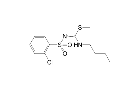 1-Butyl-3-(2-chloro-phenylsu1fonyl)-2-methyl-isothiourea