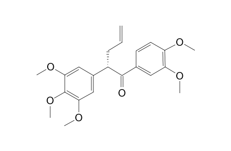 (+)-(S)-1-(3,4-dimethoxyphenyl)-2-(3,4,5-trimethoxyphenyl)-4-penten-1-one