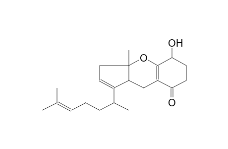 5-hydroxy-3a-methyl-1-(6-methylhept-5-en-2-yl)-3,5,6,7,9,9a-hexahydrocyclopenta[b]chromen-8-one