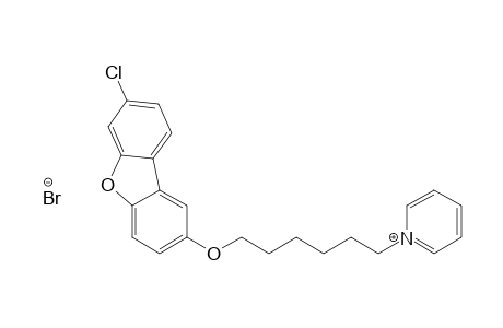 Pyridinium, 1-[6-[(7-chloro-2-dibenzofuranyl)oxy]hexyl]-, bromide