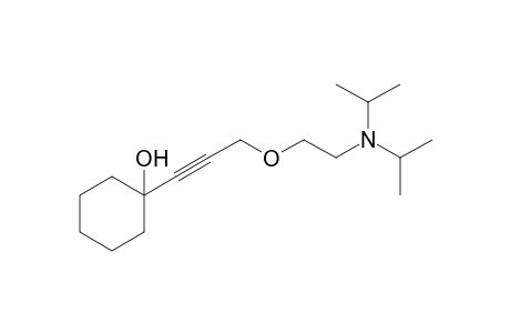 CYCLOHEXANOL, 1-/3-/2-/DIISOPROPYLAMINO/ETHOXY/-1-PROPYNYL/-,