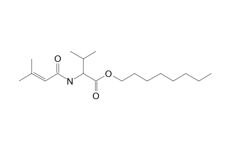 L-Valine, N-(3-methylbut-2-enoyl)-, octyl ester