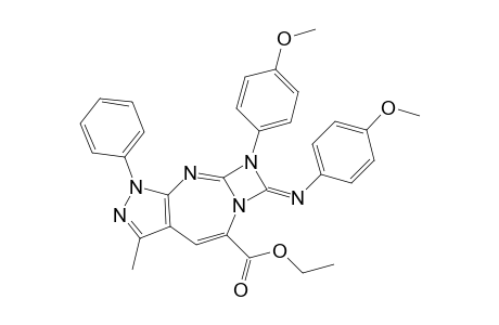 7,8-DI-(4-METHOXYPHENYL)-1,3-DIAZETO-[1',2'-A]-PYRAZOLO-[3,4-D]-[1,3]-DIAZEPINE