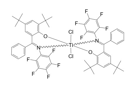 BIS-[2,4-DI-TERT.-BUTYL-6-[PHENYL-(PENTAFLUOROPHENYLIMINO)-METHYL]-PHENOLATO]-DICHLOROTITANIUM