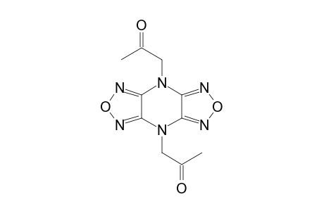 Difurazano[3,4-b;3'4'-E]pyrazine, 4,8-di(2-oxopropyl)-
