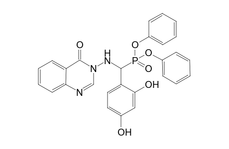 Diphenyl (2,4-dihydroxyphenyl)(4-oxoquinazolin-3(4H)-ylamino)methylphosphonate