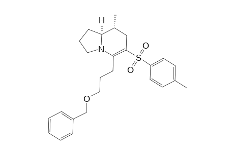 (-)-(8R,8aS)-5-(3-Benzyloxypropyl)-8-methyl-6-(p-toluenesulfonyl)-.delta.-(5,6)-indolizidine