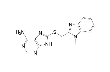 9H-Purine-6-amine, 8-(1-methyl-2-benzimidazolylmethylthio)-