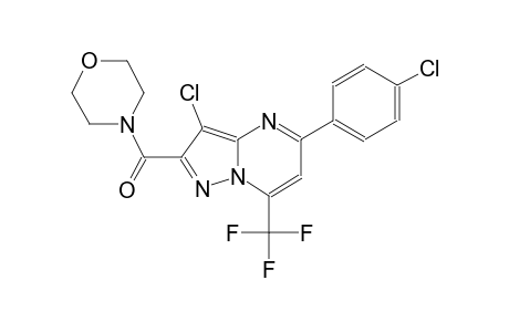 pyrazolo[1,5-a]pyrimidine, 3-chloro-5-(4-chlorophenyl)-2-(4-morpholinylcarbonyl)-7-(trifluoromethyl)-