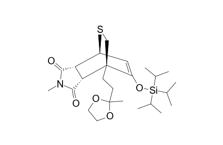 #20B;(3AS*,4R*,7R*,7AS*)-3A,4,7,7A-TETRAHYDRO-2-METHYL-1,3-DIOXO-7-[2-(2-METHYL-1,3-DIOXOLAN-2-YL)-ETHYL]-8-[(TRIS-(1-METHYLETHYL)-SILYL)-OXY]-4,7-ETHENOTHIOPY