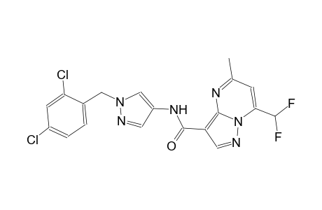 N-[1-(2,4-dichlorobenzyl)-1H-pyrazol-4-yl]-7-(difluoromethyl)-5-methylpyrazolo[1,5-a]pyrimidine-3-carboxamide