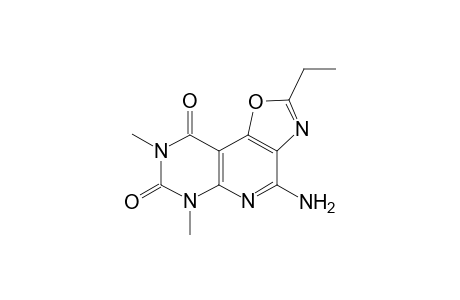 4-Amino-2-ethyl-6,8-dimethyl-6H-1-oxa-3,5,6,8-tetraaza-cyclopenta[a]naphthalene-7,9-dione