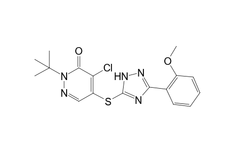 2-t-Butyl-4-chloro-5[(3-(3-methoxyphenyl)-1H-1,2,4-triazol-5yl)thio]pyridazin-3(2H)-one