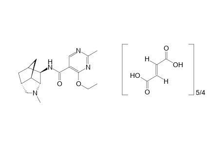 4-ethoxy-2-methyl-N-(1-methyloctahydro-3,5-methanocyclopenta[b]pyrrol-6-yl)-5-pyrimidinecraboxamide, fumarate(1.1 1/4)