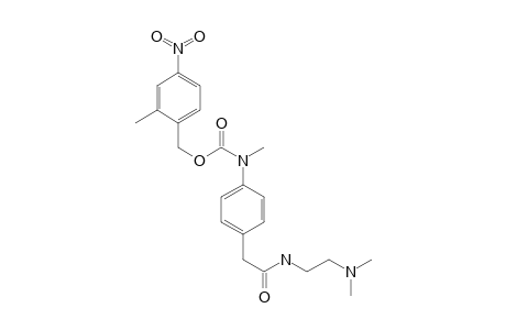 N-[2-[N,N-Dimethylamino)ethyl] 4-[N-methyl-N-(2-methyl-4-nitropbenzyloxycarbonyl)amino]phenylaceamide hydrochloride