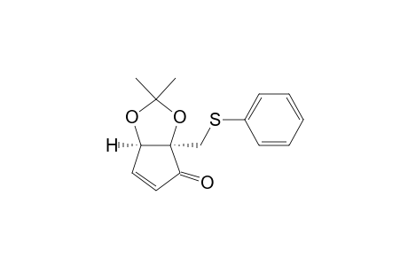 (3aR,6aR)-2,2-dimethyl-3a-(phenylsulfanylmethyl)-6aH-cyclopenta[d][1,3]dioxol-4-one