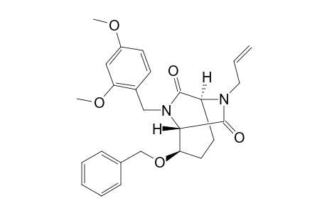 (+)-(1S,2R,5S)-6-Allyl-2-benzyloxy-8-(2,4-dimethoxybenzyl)-6,8-diazabicyclo[3.2.2]nonane-7,9-dione