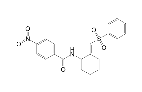 Cyclohexanamine, N-(4-nitrobenzoyl)-2-(phenylsulfonylmethylene)-