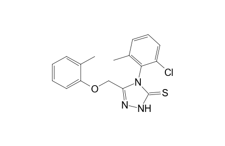 5-(2-Methylphenoxymethyl)-4-(2-chloro-6-methylphenyl)-1,2,4-triazol-3-thione