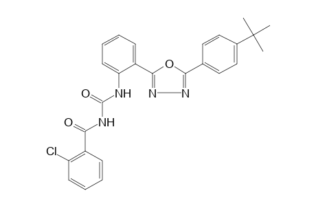 1-{o-[5-(p-tert-butylphenyl)-1,3,4-oxadiazol-2-yl]phenyl}-3-(o-chlorobenzoyl)urea