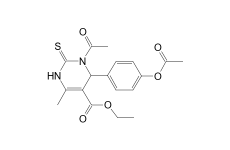 Ethyl 3-acetyl-4-[4-(acetyloxy)phenyl]-6-methyl-2-thioxo-1,2,3,4-tetrahydro-5-pyrimidinecarboxylate