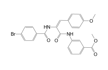 benzoic acid, 3-[[(2E)-2-[(4-bromobenzoyl)amino]-3-(4-methoxyphenyl)-1-oxo-2-propenyl]amino]-, methyl ester