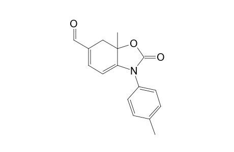 6-Formyl-7a-methyl-3-(p-tolyl)-7,7a-dihydrobenzo[d]oxazol-2(3H)-one