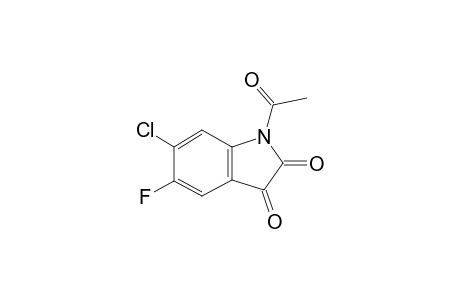 6-Chloro-5-fluoroindoline-2,3-dione, N-acetyl-