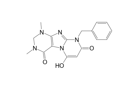 Pyrimido[2,1-f]purine-4,8(1H,9H)-dione, 2,3-dihydro-6-hydroxy-1,3-dimethyl-9-(phenylmethyl)-