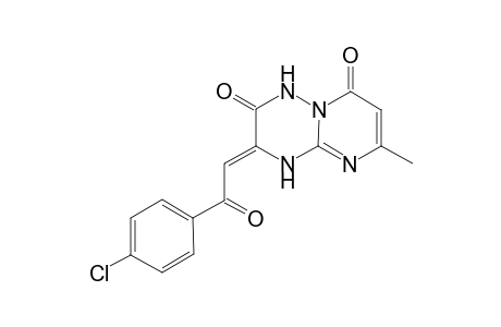 3-(4-Chlorobenzoyl)methylene-6-methyl-2,3,4,8-tetrahydro-1H-pyrimidino[1,2-b][1,2,4]triazin-2,8-dione