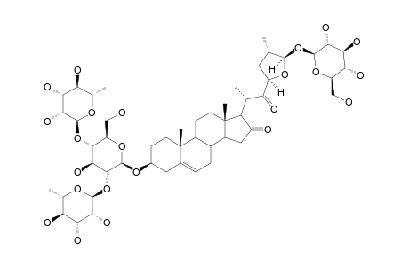 ANGUIVIOSIDE-XVI;3-O-BETA-CHACOTRIOSYL-(23S,25R,26S)-3-BETA,26-DIHYDROXYCHOLEST-5-EN-23,26-EPOXIDE-26-O-BETA-D-GLUCOPYRANOSIDE