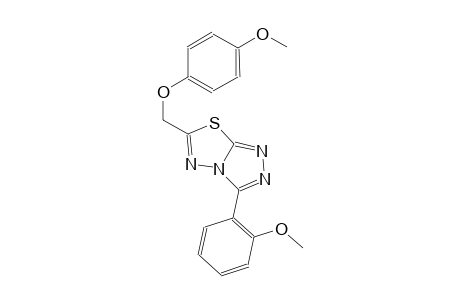 6-[(4-methoxyphenoxy)methyl]-3-(2-methoxyphenyl)[1,2,4]triazolo[3,4-b][1,3,4]thiadiazole