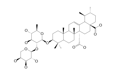 ZYCOPHYLOSIDE-A;3-O-[ALPHA-L-ARABINOPYRANOSYL-(1->2)-BETA-D-QUINOVOPYRANOSYL]-QUINOVIC-ACID