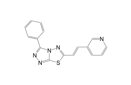 [1,2,4]triazolo[3,4-b][1,3,4]thiadiazole, 3-phenyl-6-[(E)-2-(3-pyridinyl)ethenyl]-
