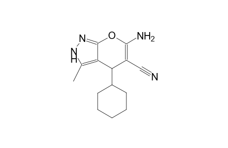 6-amino-4-cyclohexyl-3-methyl-2,4-dihydropyrano[2,3-c]pyrazole-5-carbonitrile
