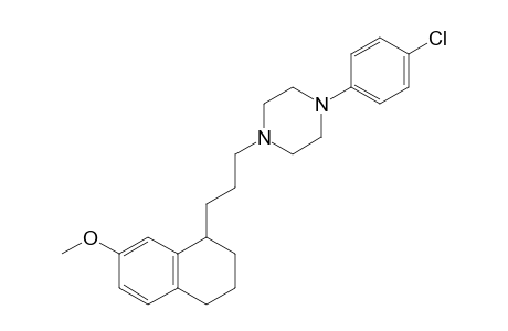 1-(4-Chlorophenyl)-4-[3-(7-methoxy-1,2,3,4-tetrahydronaphthalen-1-yl)propyl]piperazine