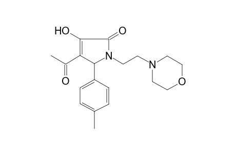 Pyrrol-2(5H)-one, 4-acetyl-3-hydroxy-5-(4-methylphenyl)-1-[2-(4-morpholyl)ethyl]-