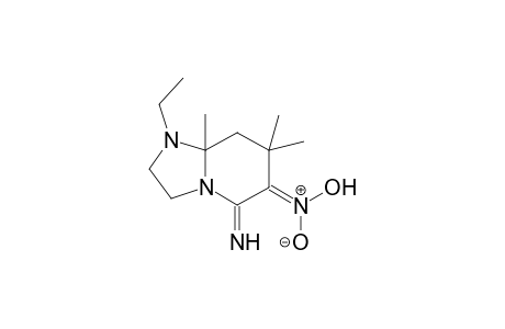 1,7-Diaza-1-ethyl-2-imino-4,4,6-trimethyl-3-aci-nitrobicyclo[4.3.0]nonane
