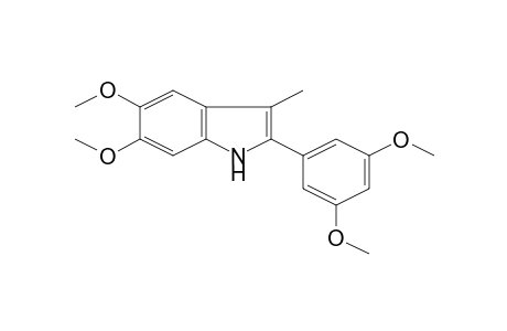 1H-Indole, 5,6-dimethoxy-2-(3,5-dimethoxyphenyl)-3-methyl-