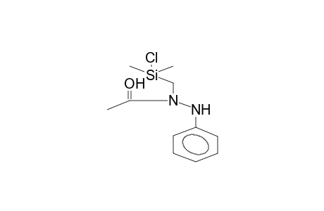 (O->SI)-CHLORO[2-(1-PHENYL-2-ACETYLHYDRAZINO)METHYL]DIMETHYLSILANE