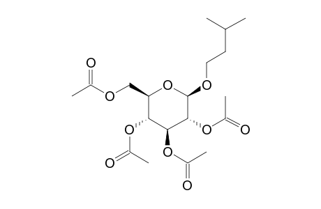 .beta.-D-Glucopyranoside, 3-methylbutyl, 4ac derivative