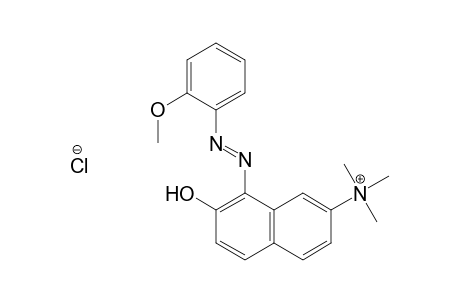 2-Naphthalenaminium, 7-hydroxy-8-[(2-methoxyphenyl)azo]-N,N,N-trimethyl-, chloride