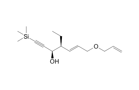 (E)-(3R,4S)-7-Allyloxy-4-ethyl-1-(trimethylsilyl)hept-5-en-1-yn-3-ol