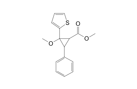 2-Methoxy-3-phenyl-2-(2-thienyl)cyclopropanecarboxylic acid methyl ester