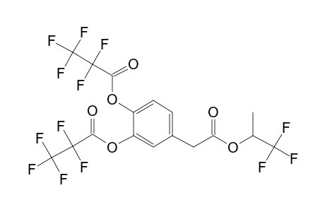 3,4-Dihydroxyphenylacetic acid, o,o'-bis(pentafluoropropionyl)-, 1,1,1-trifluoro-2-propyl ester