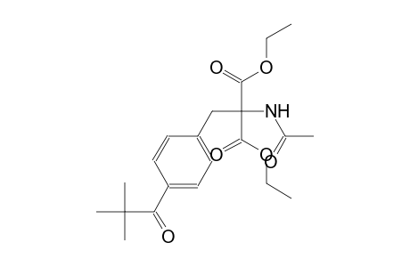 acetamido(p-pivaloylbenzyl)malonic acid, diethyl ester