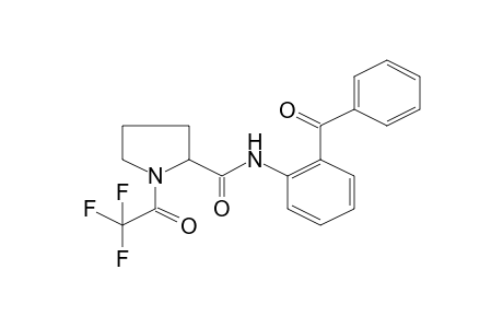 2-Pyrrolidinecarboxamide, 1-(trifluoromethylcarbonyl)-N-(2'-benzoylphenyl)-