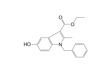 Indole-3-carboxylic acid, 1-benzyl-5-hydroxy6-2-methyl-, ethyl ester